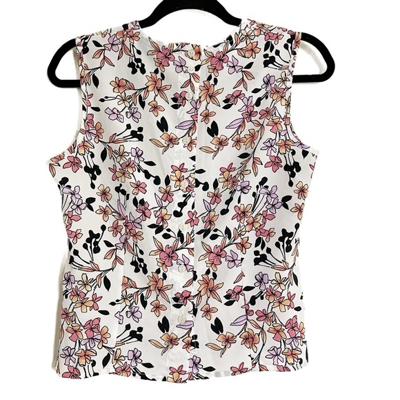KAREN SCOTT Women’s Petite Floral Sleeveless Top - Small - Picture 3 of 9